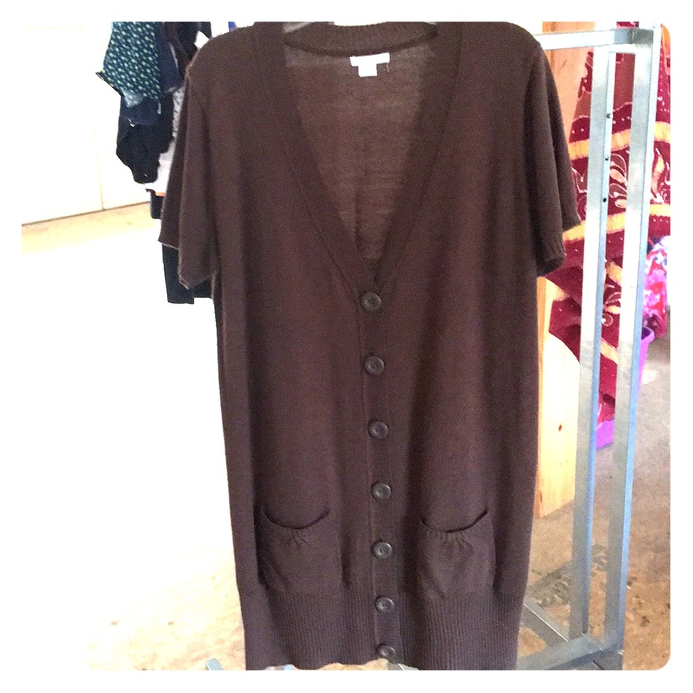 Button up sweater shirt